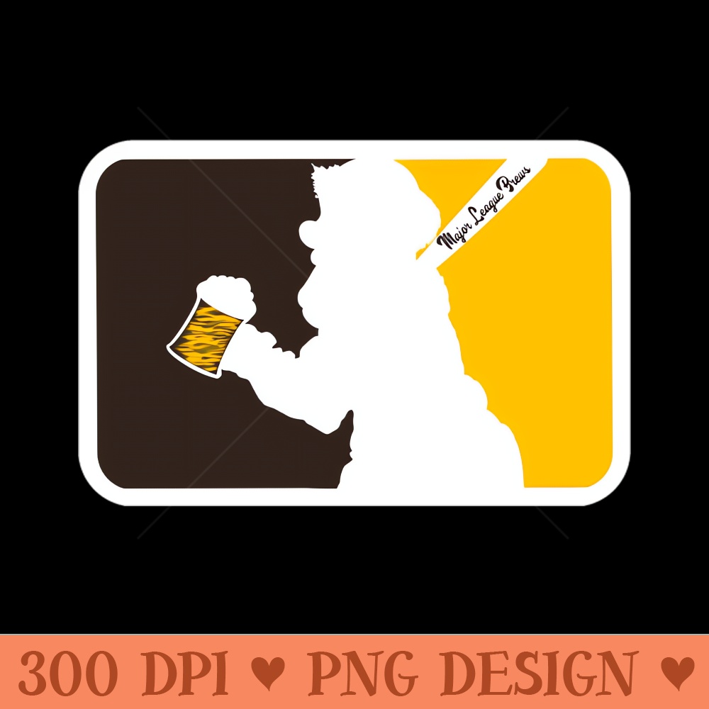 Swinging Friar Major League Brews - Digital PNG Art - Popularity