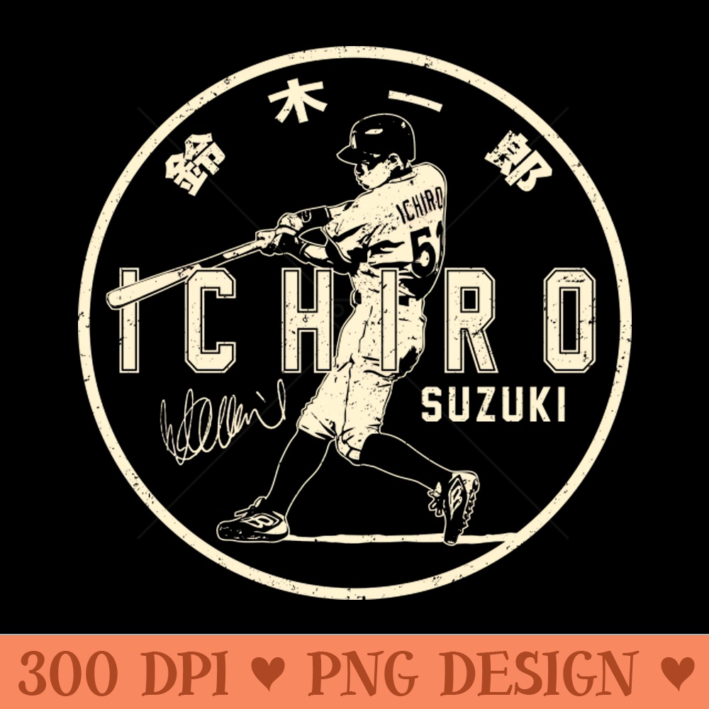 Ichiro Suzuki Mariners 3 by Buck Tee - PNG Download Store - Customer Support