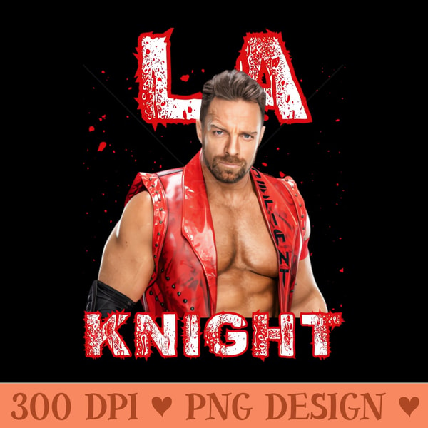 La Knight Sticker LA Knight WWE - Digital PNG Files | Inspire Uplift