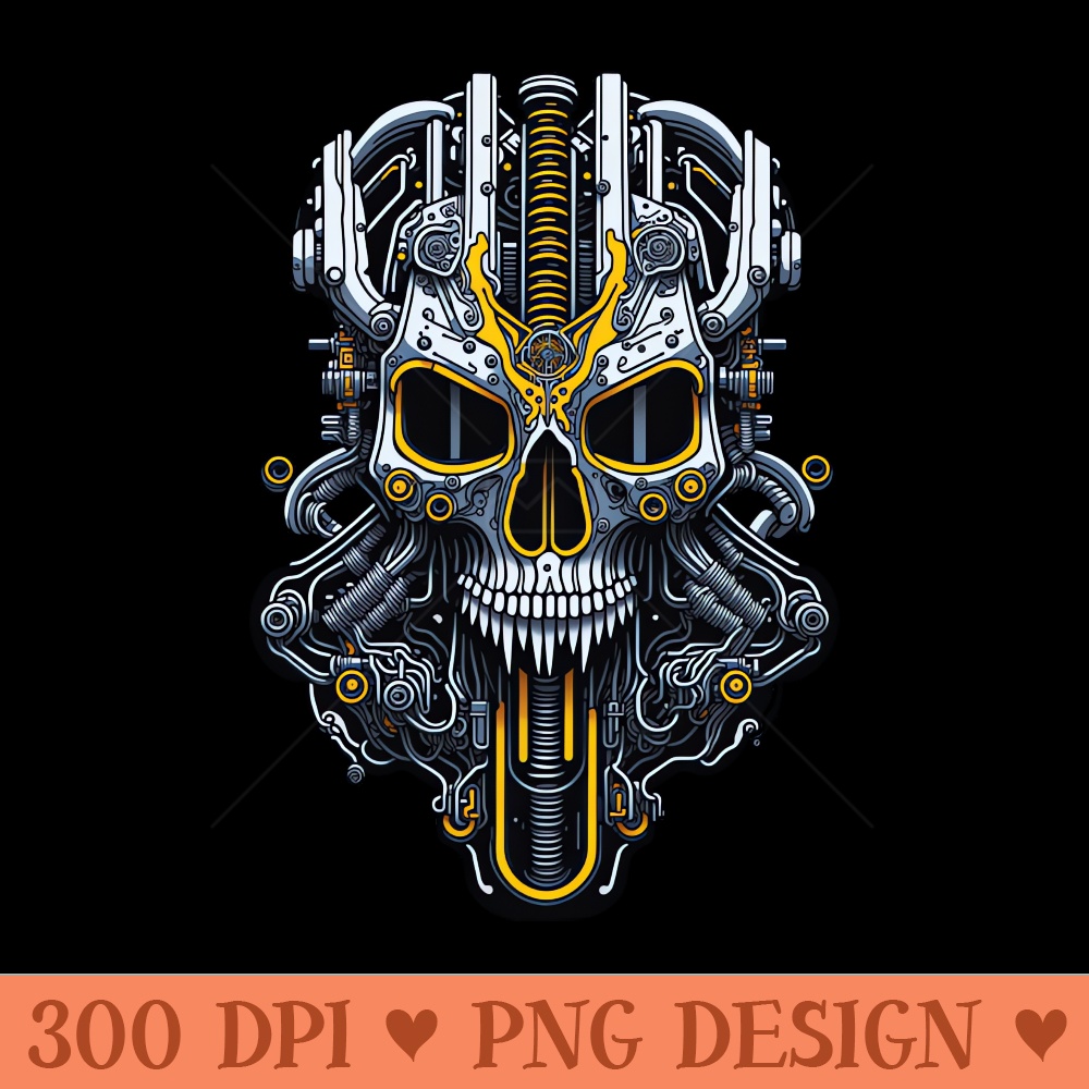 Mecha Skull S01 D45 - PNG Designs - Flexibility
