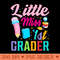 little miss 1st Grade Grader girls 1st day back to school - Premium PNG Downloads - Popularity