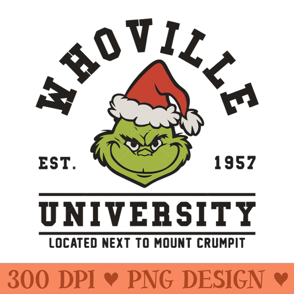 Whoville University - Digital PNG Art - Professional Design