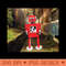 Red Robot - Digital PNG Download - High Quality 300 DPI