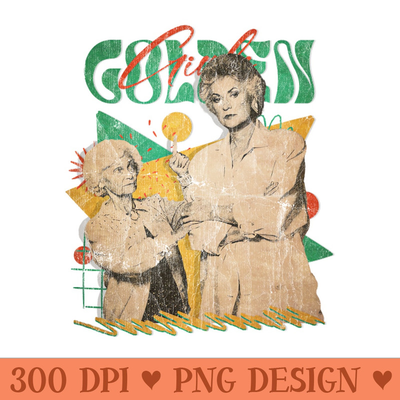 VINTAGE POP RETRO -Estelle Getty and Bea arthur STYLE 70S - PNG Design Downloads - Variety