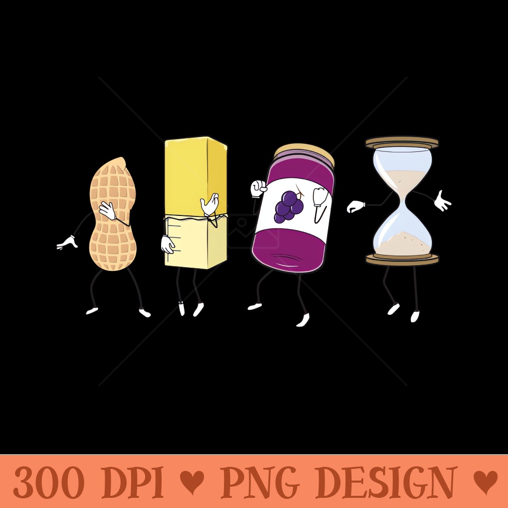 Peanut Butter Jelly Time - PNG Download Collection - Unique
