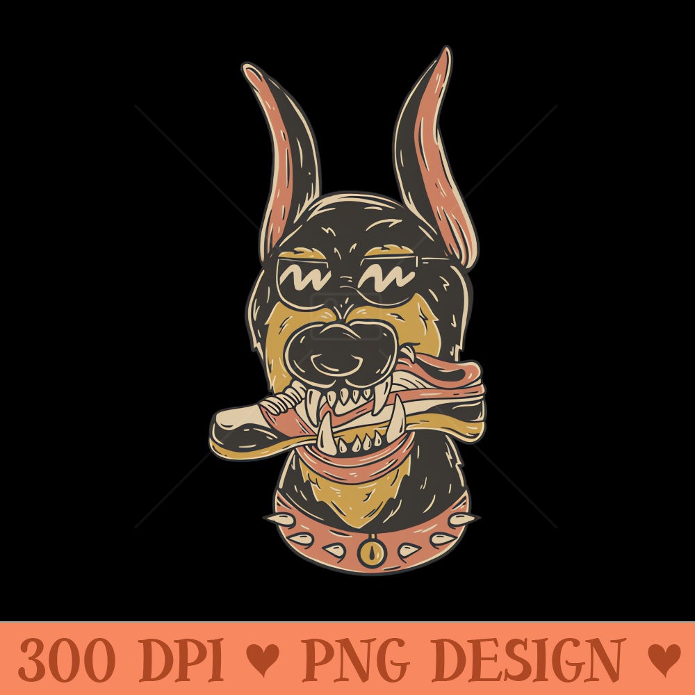 hand drawn dog eat sneaker - Premium PNG Downloads - Variety