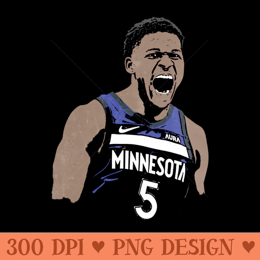 ANTHONY EDWARDS - Digital PNG Art - Variety