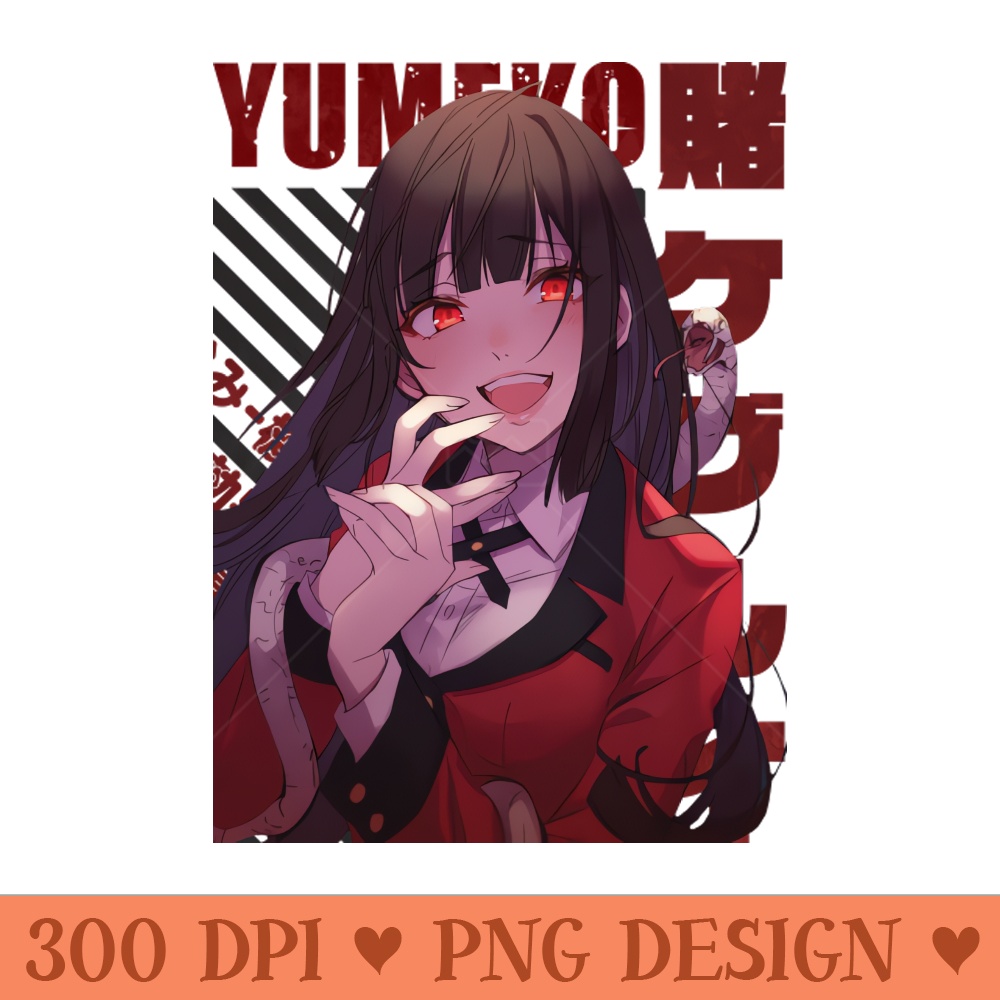Kakegurui Yumeko Jabami - Instant PNG Download - Unique