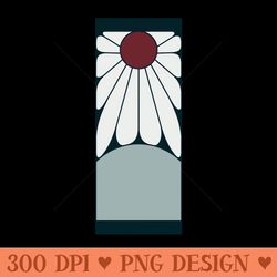 hanafuda earrings demon slayer - high quality png