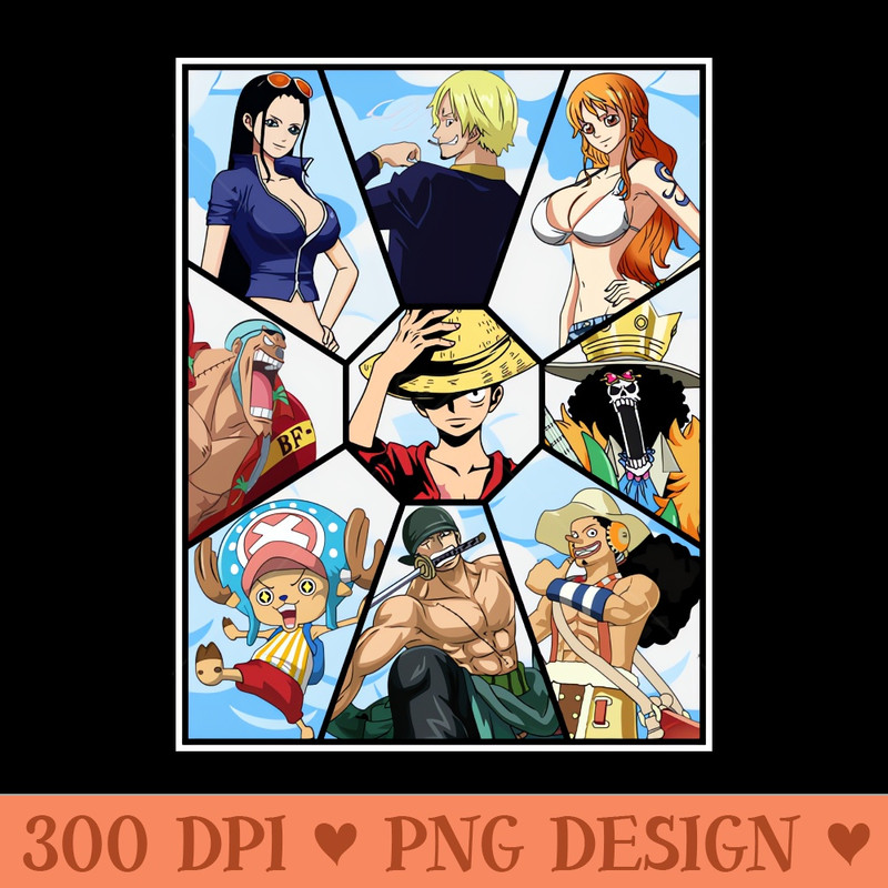 Straw Hat Pirates - Digital PNG Files - Good Value