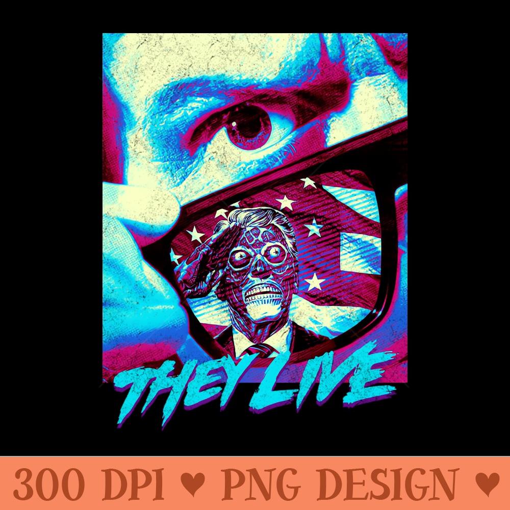 Distressed Classic Retro They Live - PNG Download Library - Popularity