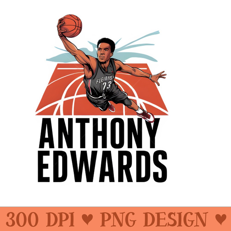 Anthony Edwards Playing on Ground - PNG Image Downloads - Convenience