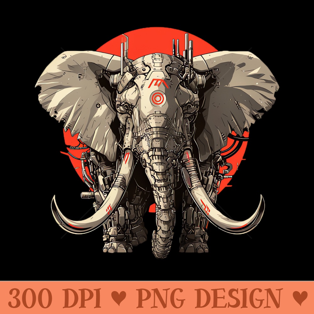 mecha elephant - PNG Artwork - Flexibility