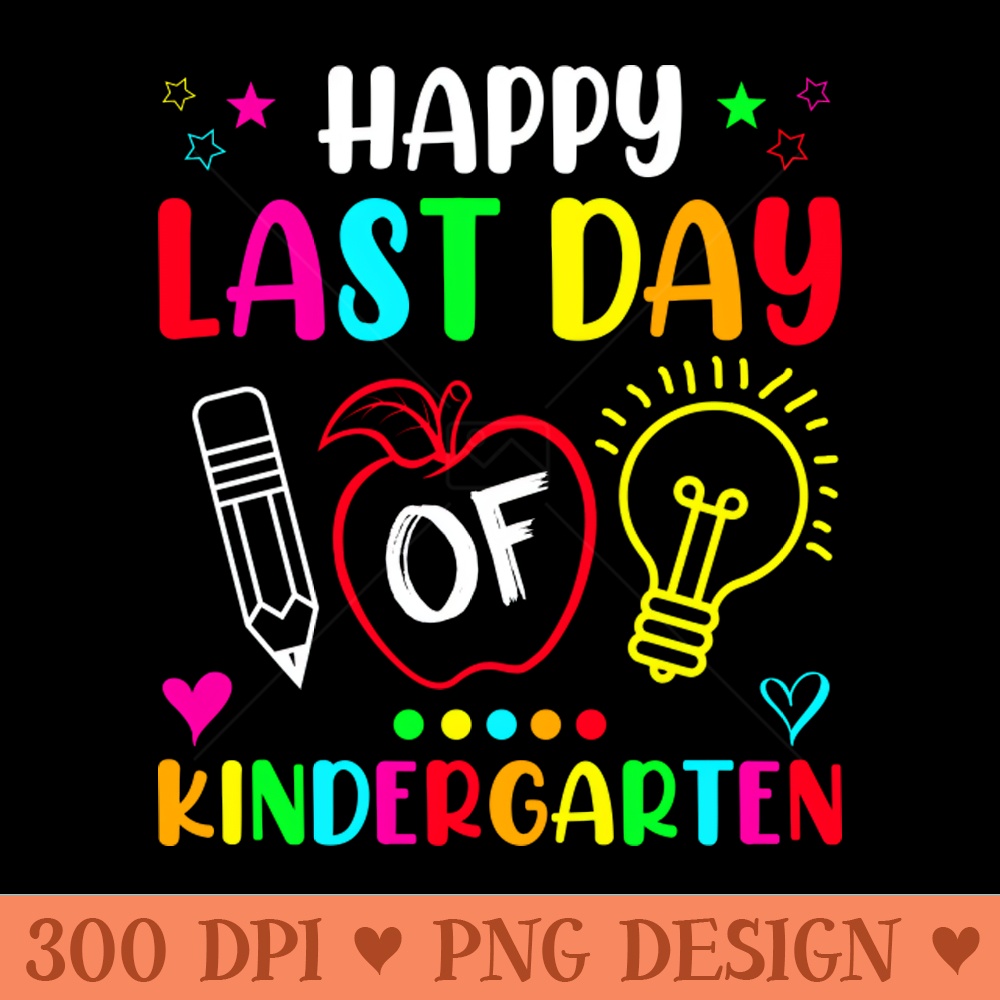 Happy Last Day Of Kindergarten - PNG Download Bundle - Latest Updates