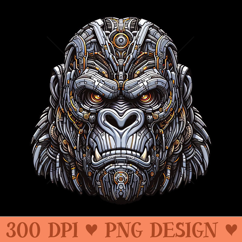 Mecha Apes S04 D54 - PNG Printables - Variety