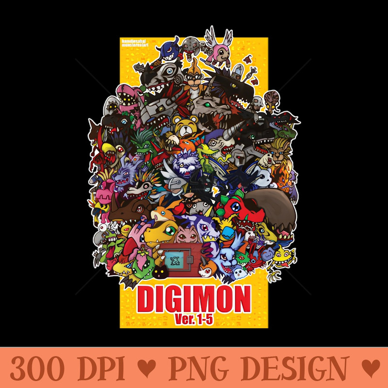 Digimon virtual pet - Digital PNG Download - Professional Design