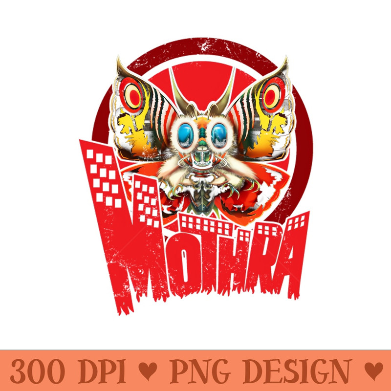 Mothra City Black Print - PNG Download Library - Flexibility