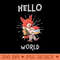 Hello World Fox on the Go - Premium PNG Downloads - High Quality 300 DPI