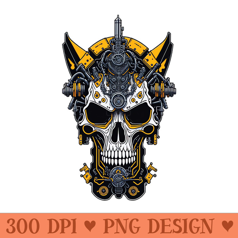 Mecha Skull S01 D12 - PNG Download Library - Unique