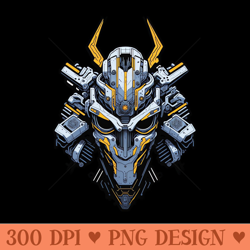 Mecha Skull S03 D40 - - High Quality 300 DPI