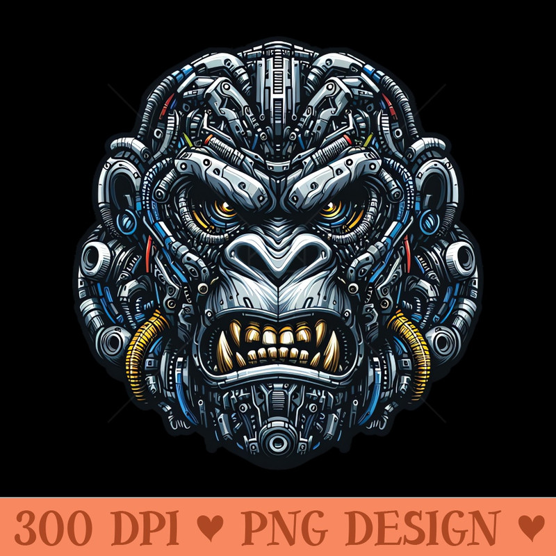 Mecha Apes S04 D34 - PNG Printables - Variety