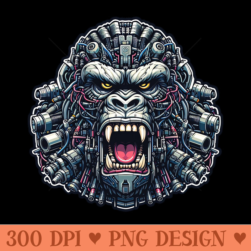 Mecha Apes S01 D65 - Sublimation PNG Designs - Convenience