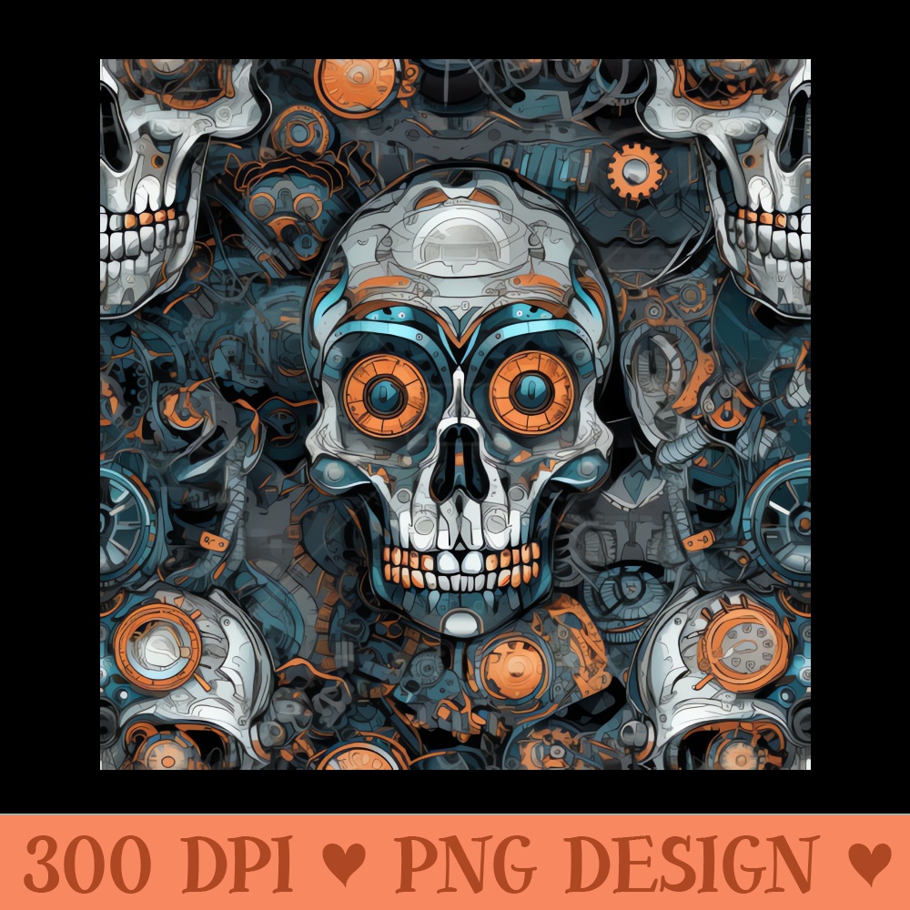 Mecha Skulls - Sublimation PNG Designs - Popularity