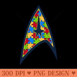star trek autism awareness - png file download