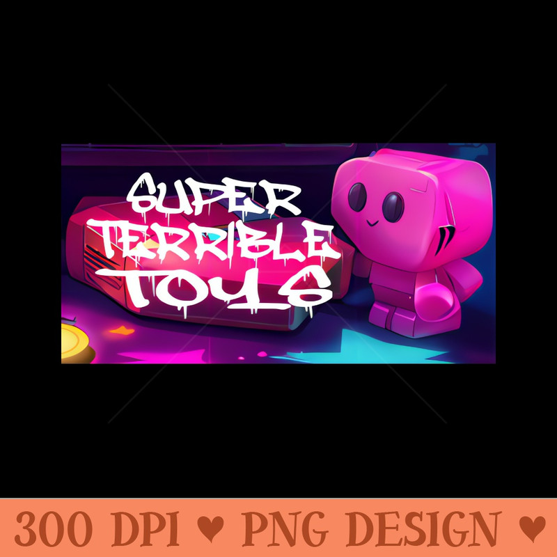 Super Terrible Toys New Logo - PNG Illustrations - Professional Design