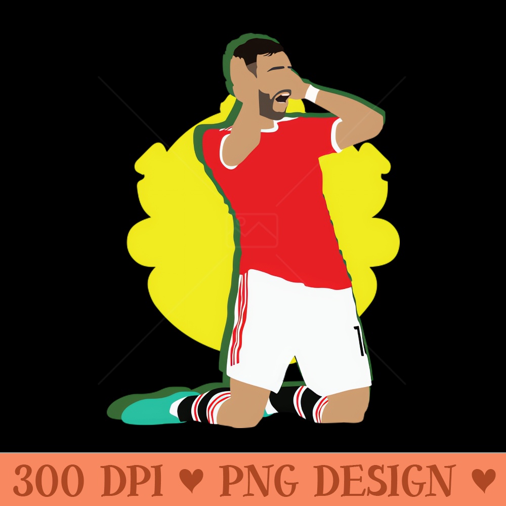 Bruno Fernandes Man Utd Celebration - PNG Downloadable Resources - Flexibility