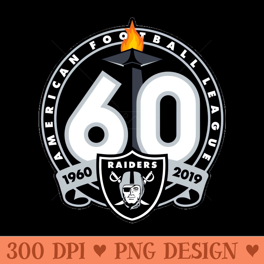 Raiders 60th Anniversary Celebration - Vector PNG Download - Popularity