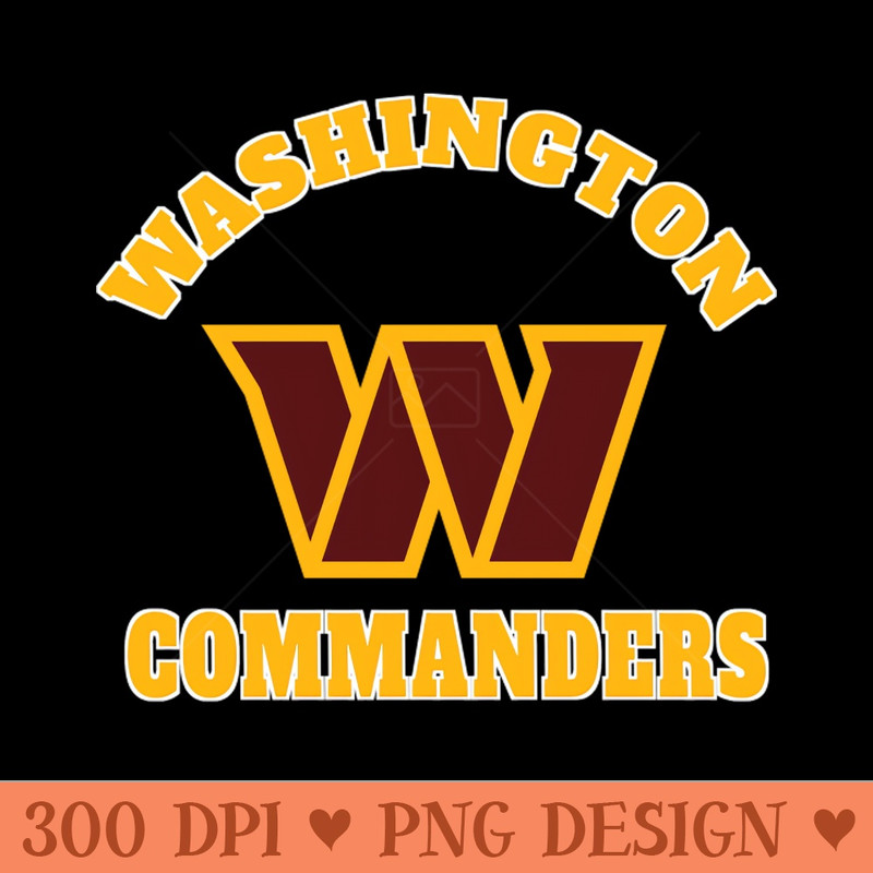 WashingtonCommanders - PNG Downloadable Art - Professional Design