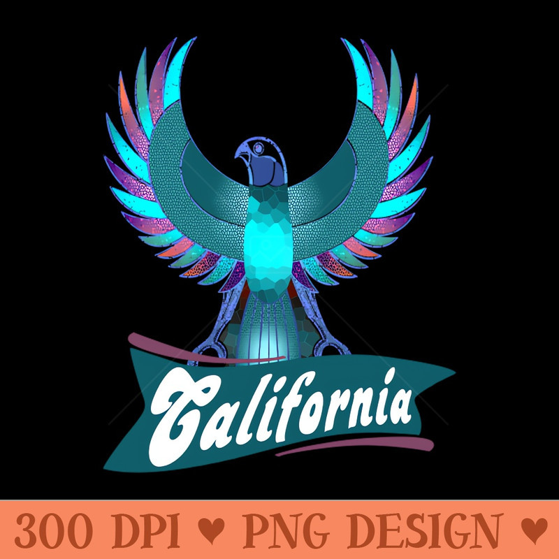 Beautiful Horus necklace in California - Digital PNG Graphics - Unique