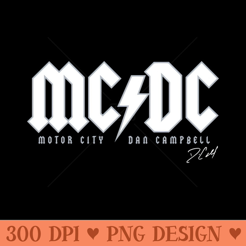 Motor City Dan Campbell - PNG Artwork - Latest Updates