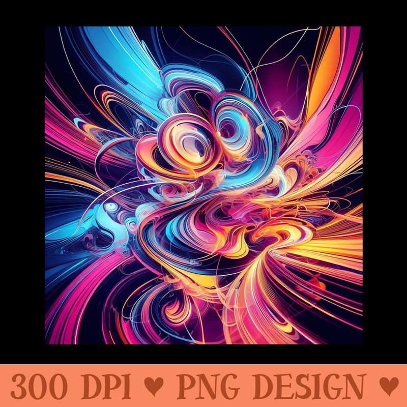 Multicolor digital art an explosion of creativity. - PNG Download Bundle - Customer Support