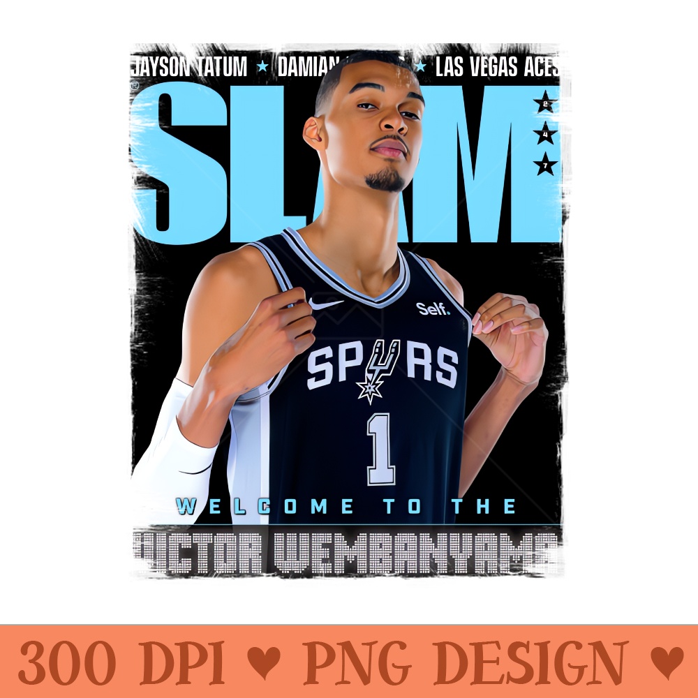 Wemby SLam mag - PNG Downloadable Art - Latest Updates