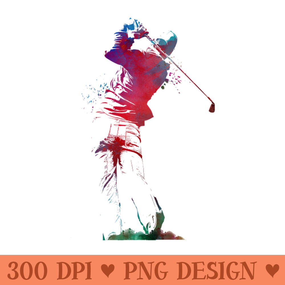 golf player sport art golf sport - PNG Download Bundle - Flexibility