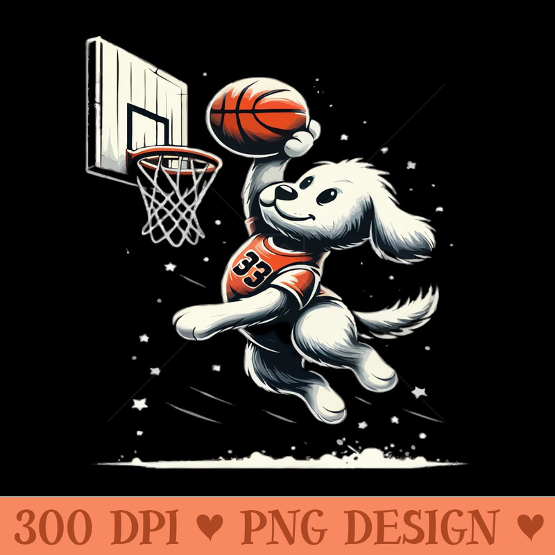 funny dog basketball slam dunked - PNG Download Store - Convenience