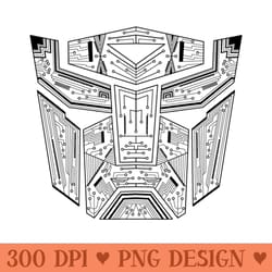 autobot tech black and white - png downloadable resources