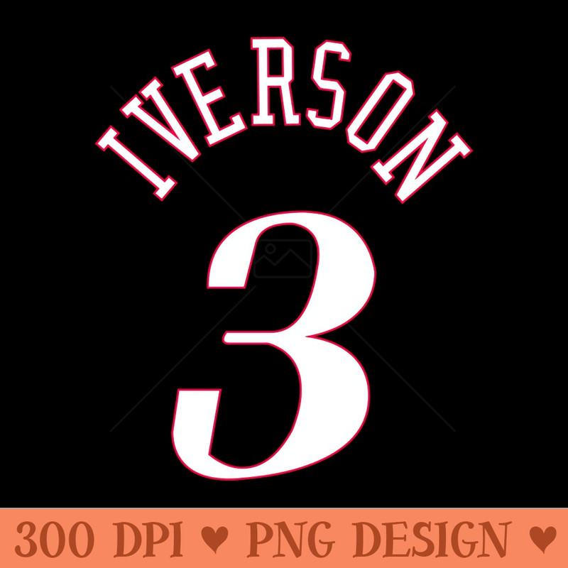 Allen Iverson Jersey - Premium PNG Downloads - Unique