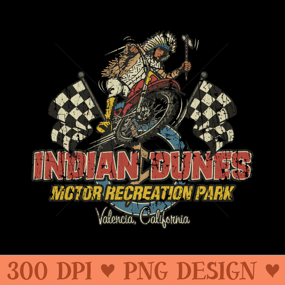 Indian Dunes Motor Recreation Park 1970 - High Quality PNG - High Quality 300 DPI