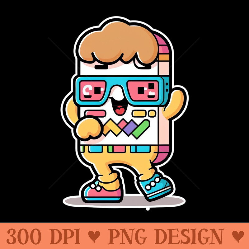 Cute happy kawaii hipster nerd - PNG Download Website - Customer Support