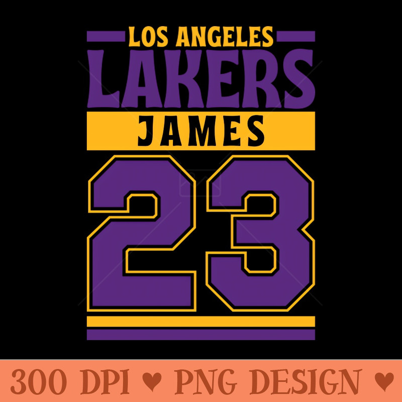 Los Angeles Lakers James 23 Limited Edition - Digital PNG Download - Popularity