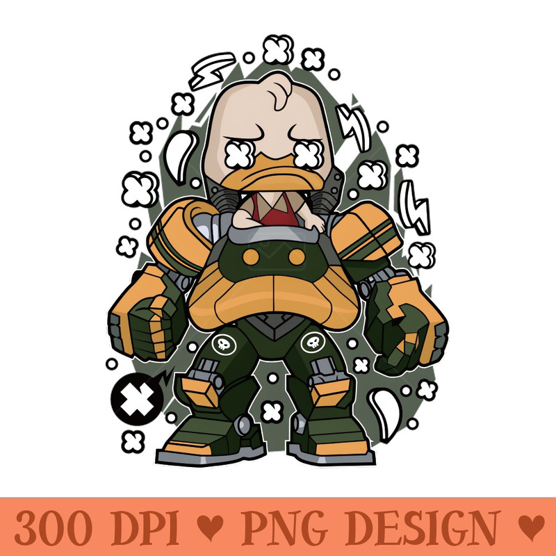 Duck on Mech - PNG Clipart - Popularity