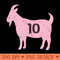 Goat Messi Miami - Digital PNG Download - High Quality 300 DPI