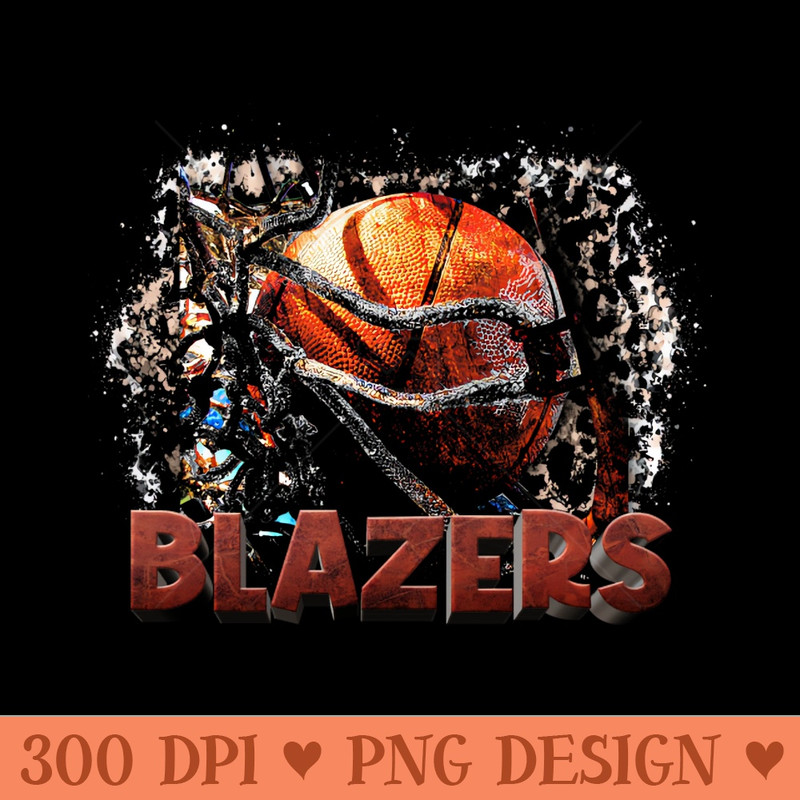 Classic Sports Blazers Proud Name Basketball - Digital PNG Graphics - Customer Support