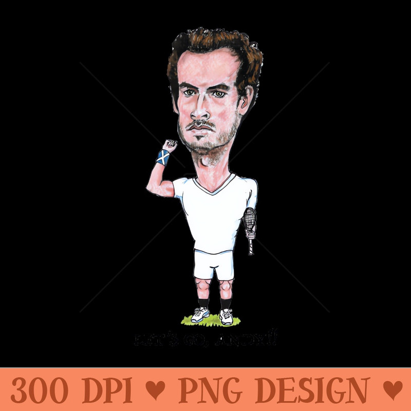 Andy Murray pro tennis player - Sublimation PNG - Latest Updates