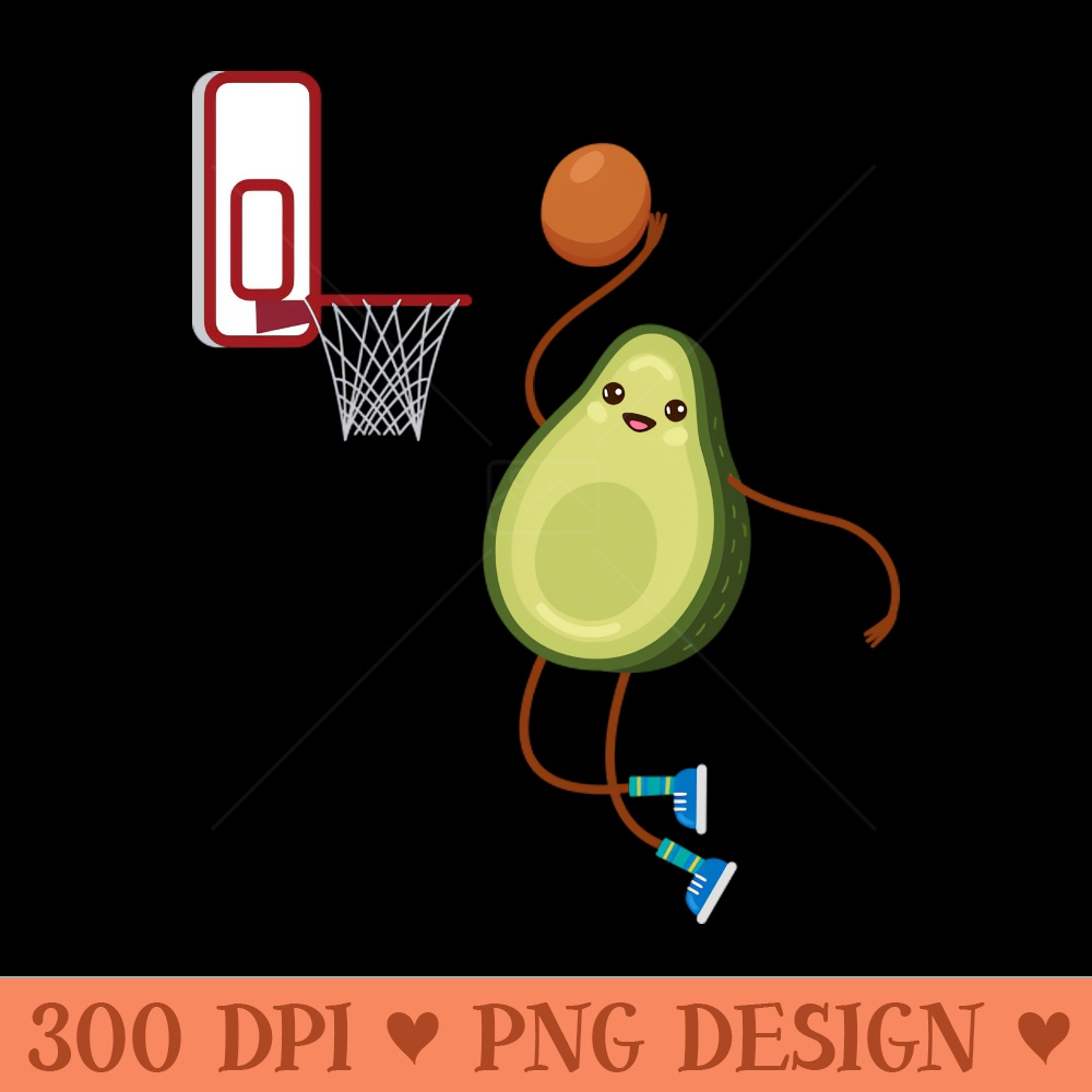 Avocado slam dunk. - Digital PNG Art - Convenience