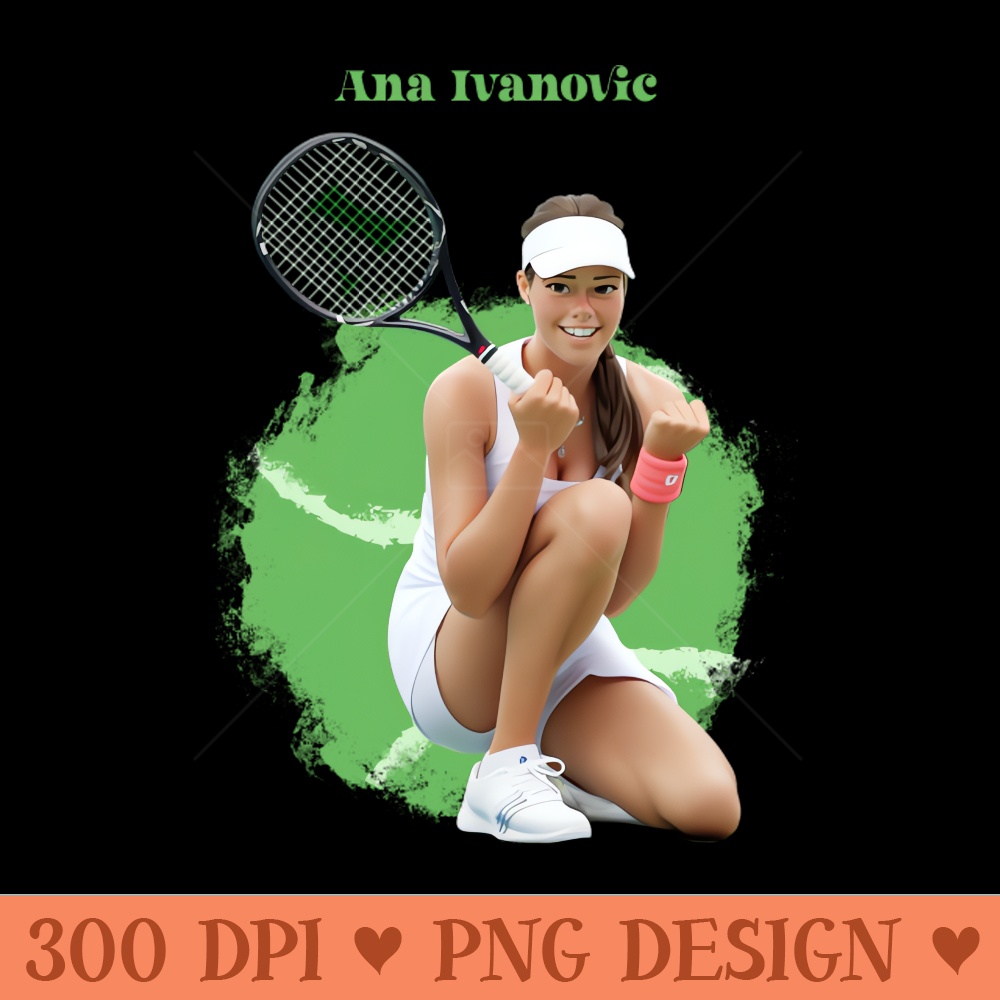 Ana Ivanovic cartoon - PNG File Download - High Quality 300 DPI