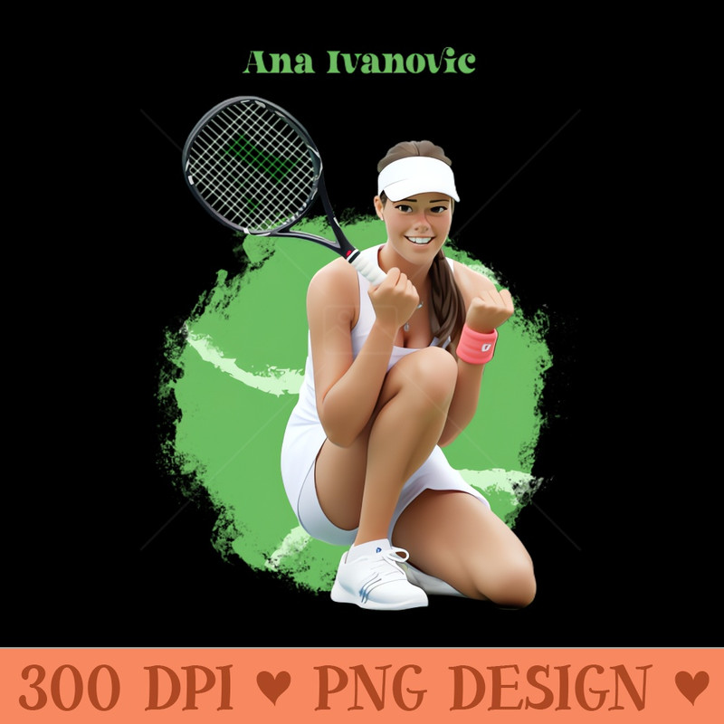 Ana Ivanovic cartoon - PNG File Download - High Quality 300 DPI